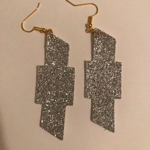 Faux leather earrings